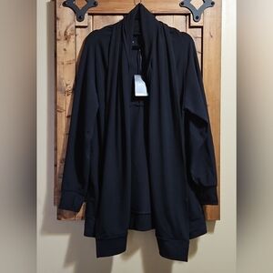 Nike Dri Fit Black Twist Front Cardigan Jacket XL NWT